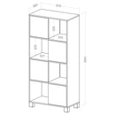 Armário / Estante 4 Portas Branco - Home Office